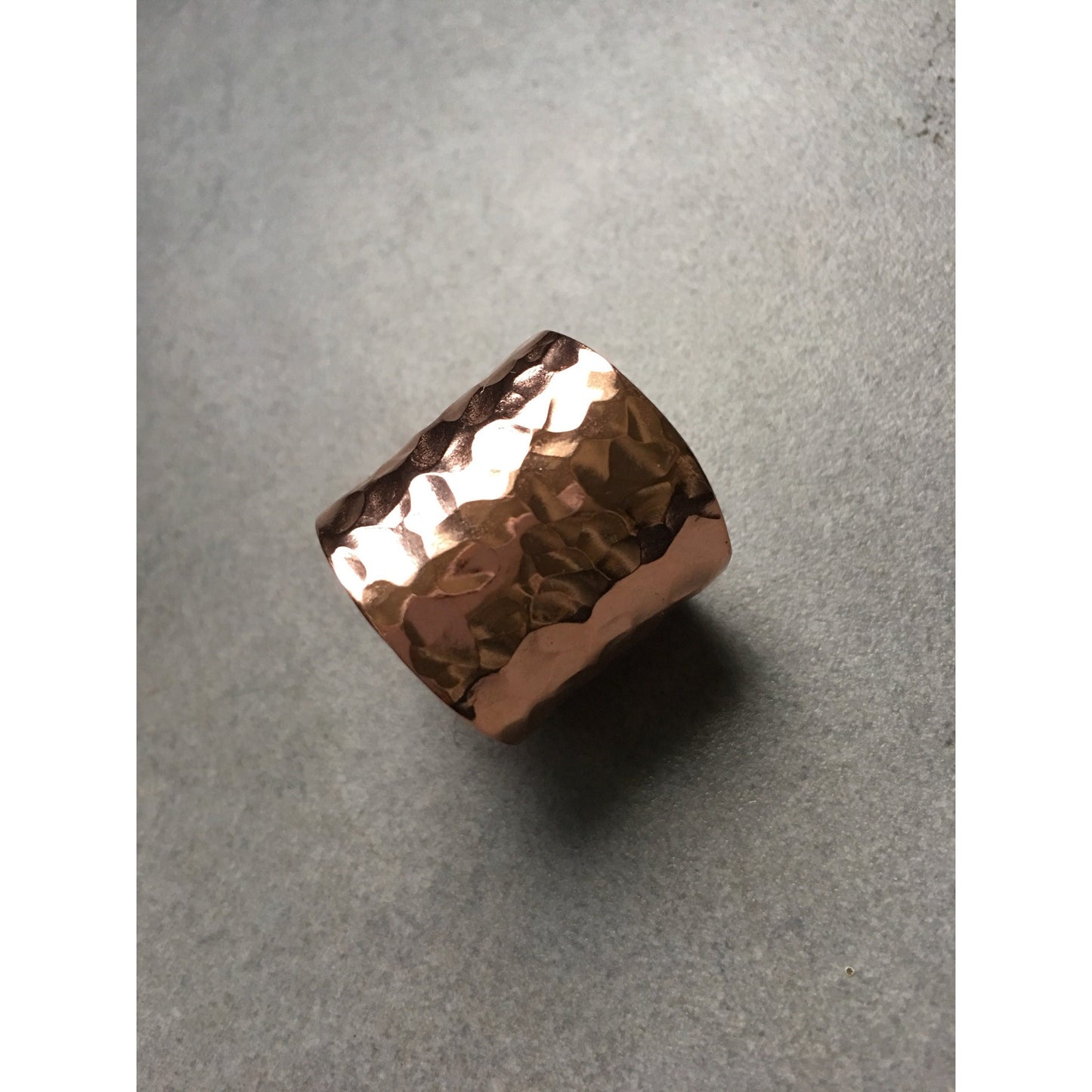 Hammered Textured Copper Cuff Ring