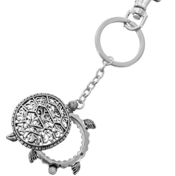 Turtle Sea Life Magnifying Glass Key Ring