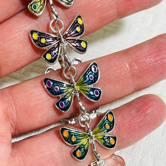 Enamel Butterfly Bracelet